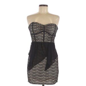 🌺 Do & Be Strapless Sweetheart Lace Bustier Mini Dress Size M NWT